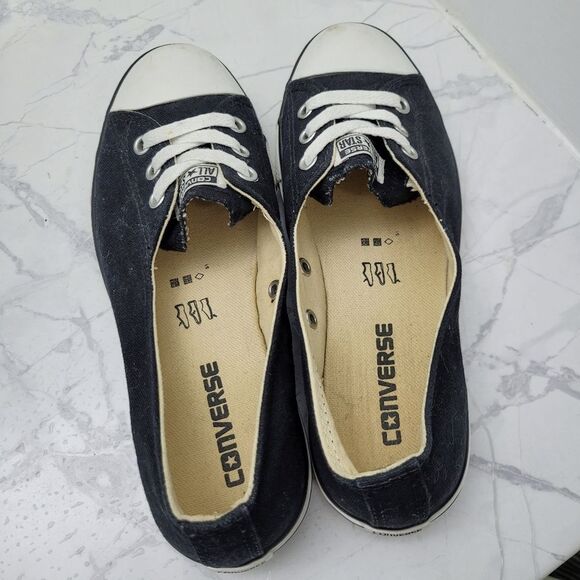Converse All Star Black & White Sneakers Shoes Size: 6 US - Picture 3 of 10
